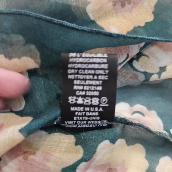 Anna Sui Green Vertical Garden Dress - Picture 10 of 11